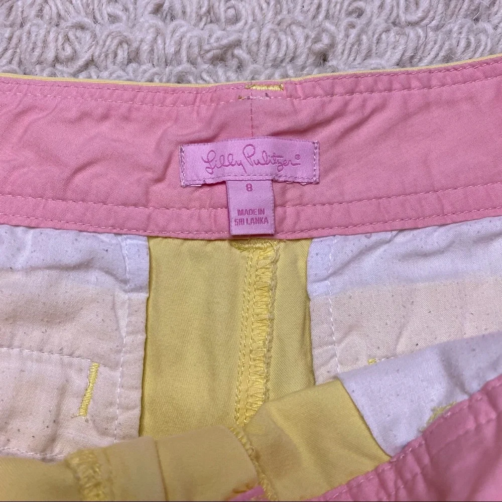 LILLY PULITZER starfruit yellow Callahan shorts 8 - Picture 5 of 14